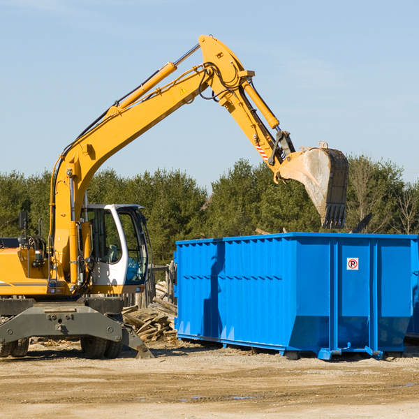 are there any restrictions on where a residential dumpster can be placed in West Paris